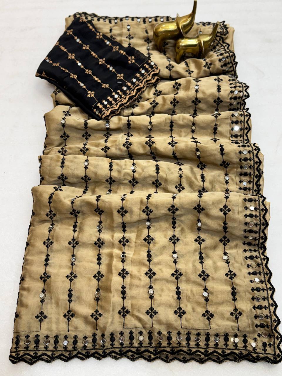 Sejal Rangoli Silk Embroidery Work Saree