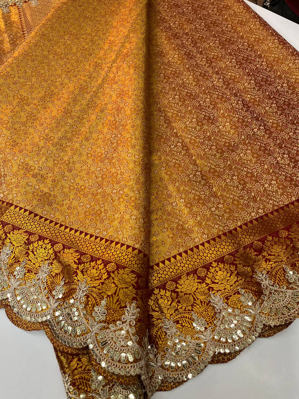 Kunaira Kanjiviram Pattu Silk & Zari Weaving Saree