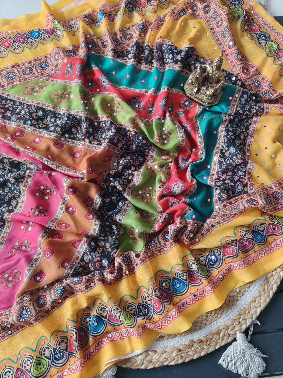 Enid Marsh Mellow Georgette Saree