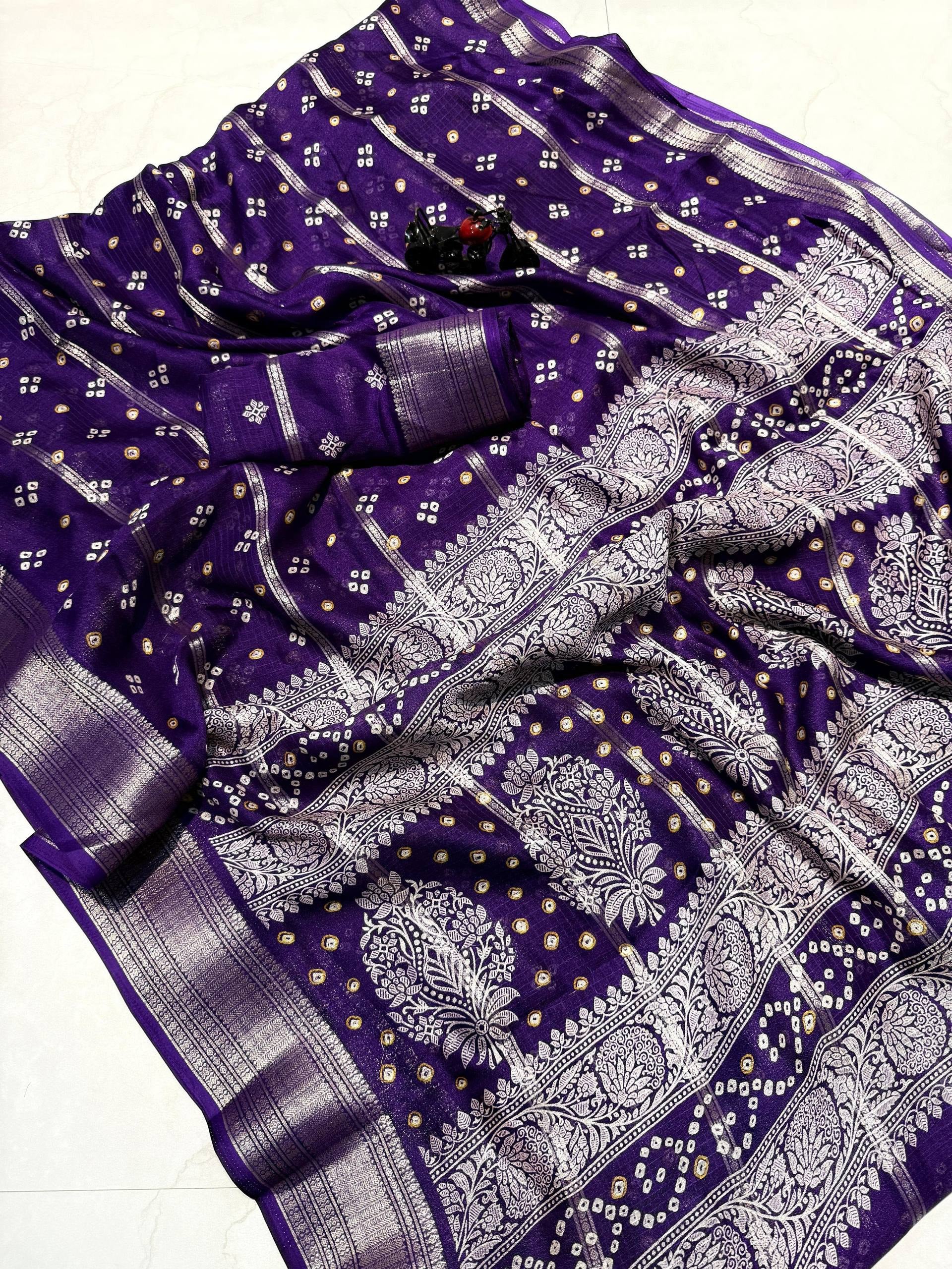 Knife Pure Georgette Silk Saree