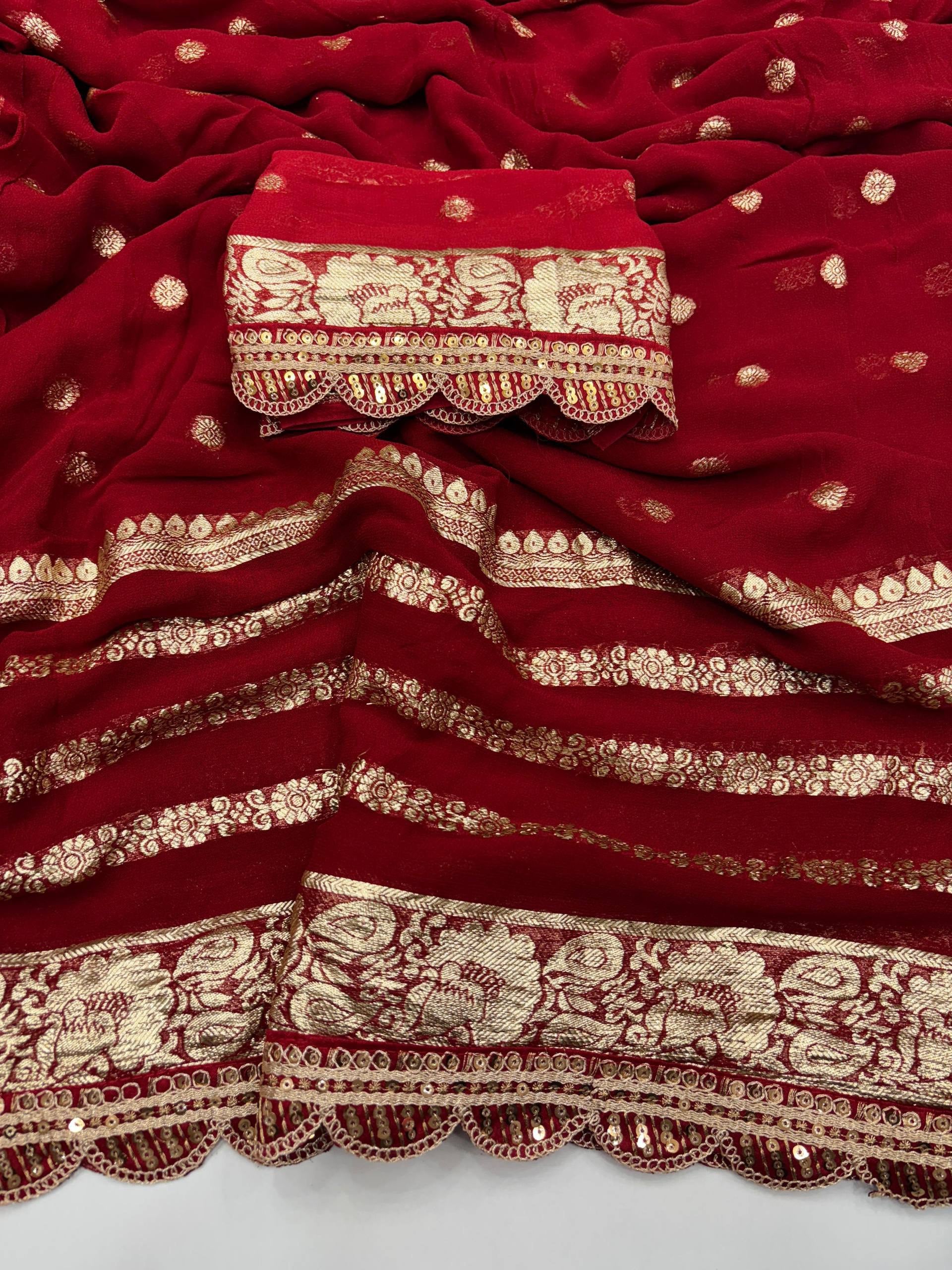 Mineral Viscose Georgette Saree