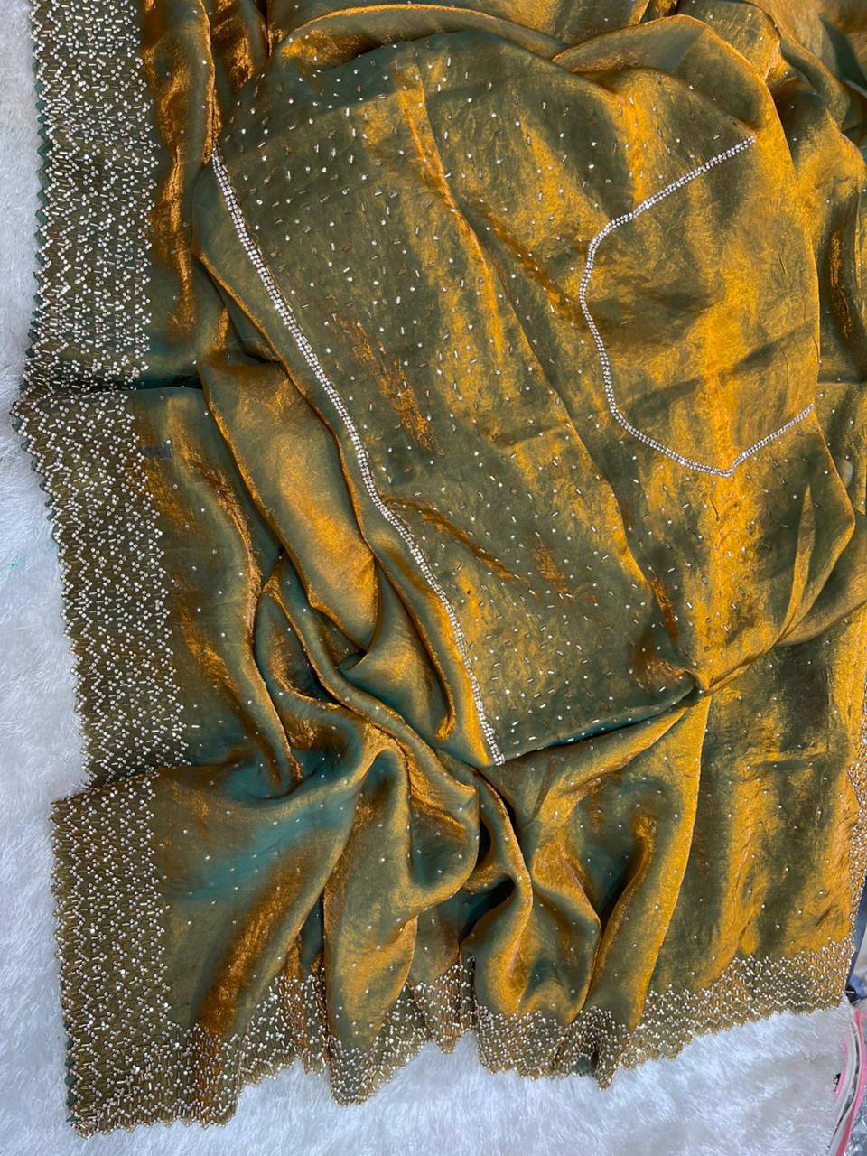 Grows Space Silk Jarkhan Work Saree