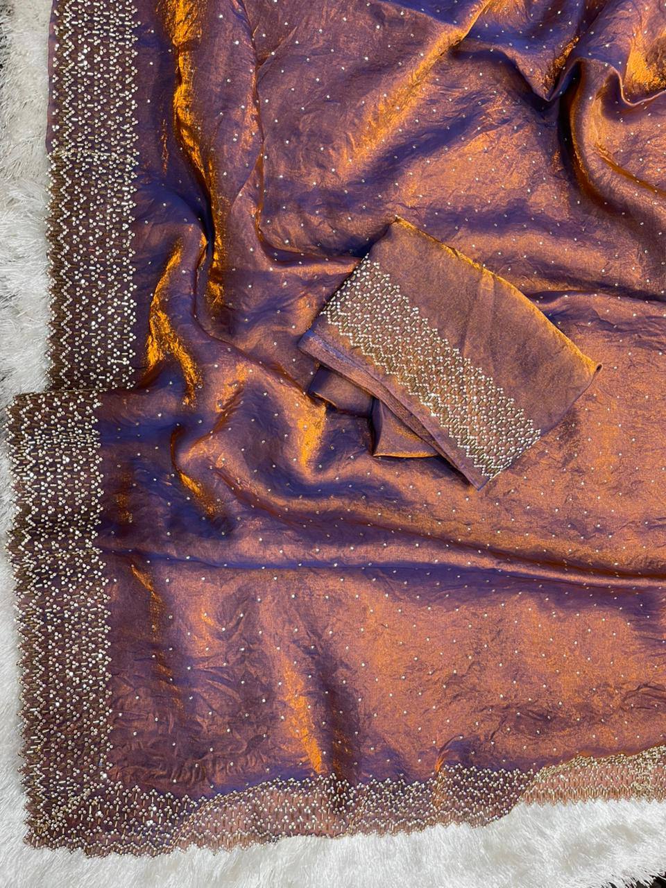 Grows Space Silk Jarkhan Work Saree