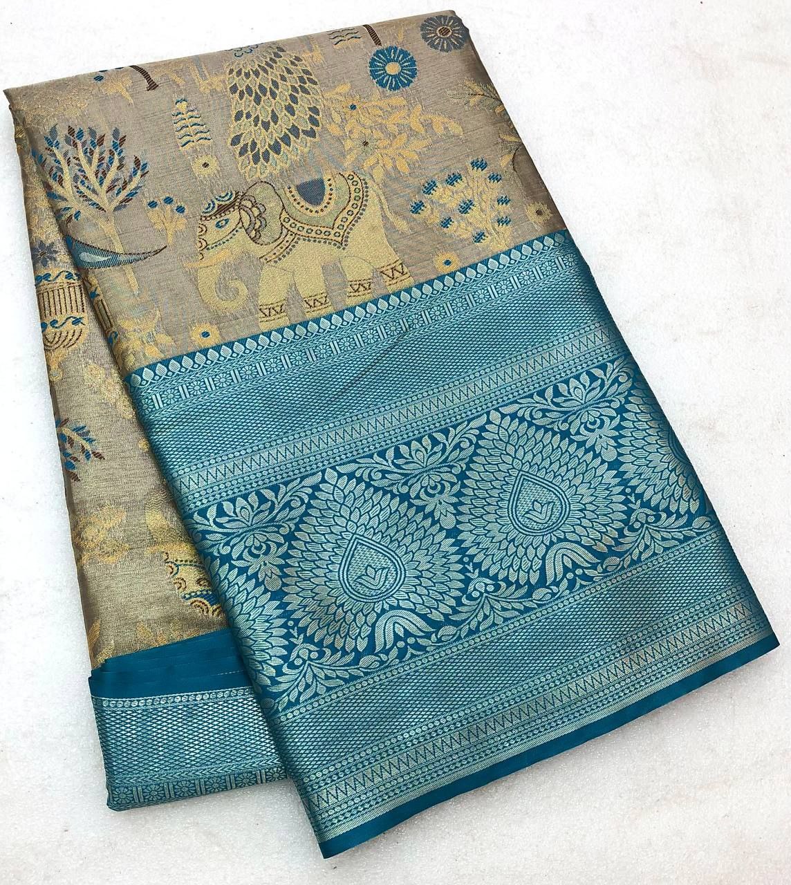 Kiera Dharmavaram Semi Pattu Silk Saree