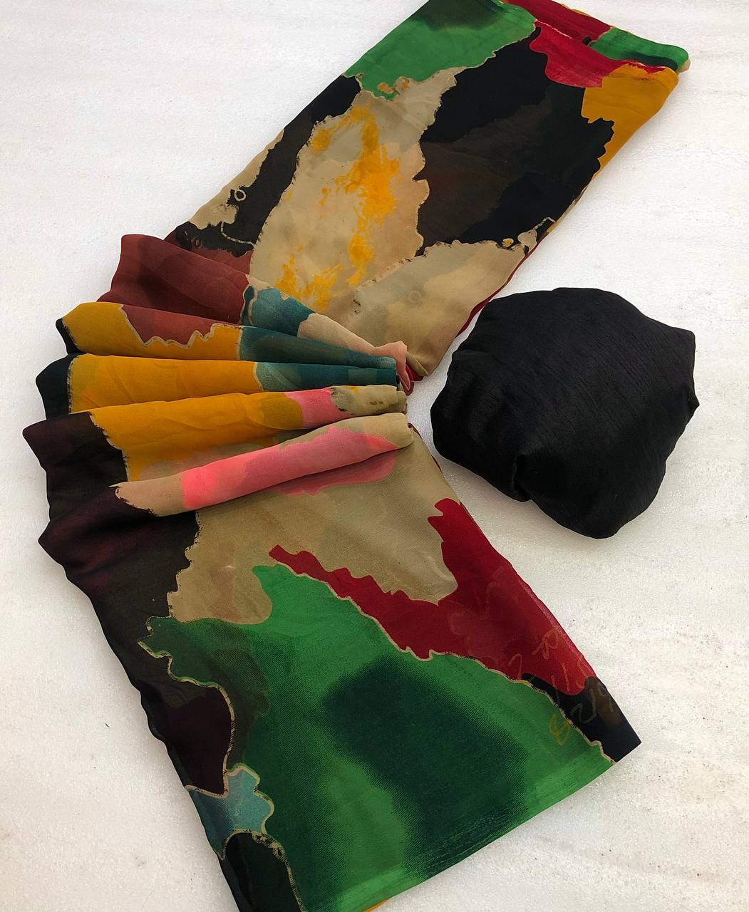 Inasa 2 Chiffon sabyasachi print Saree