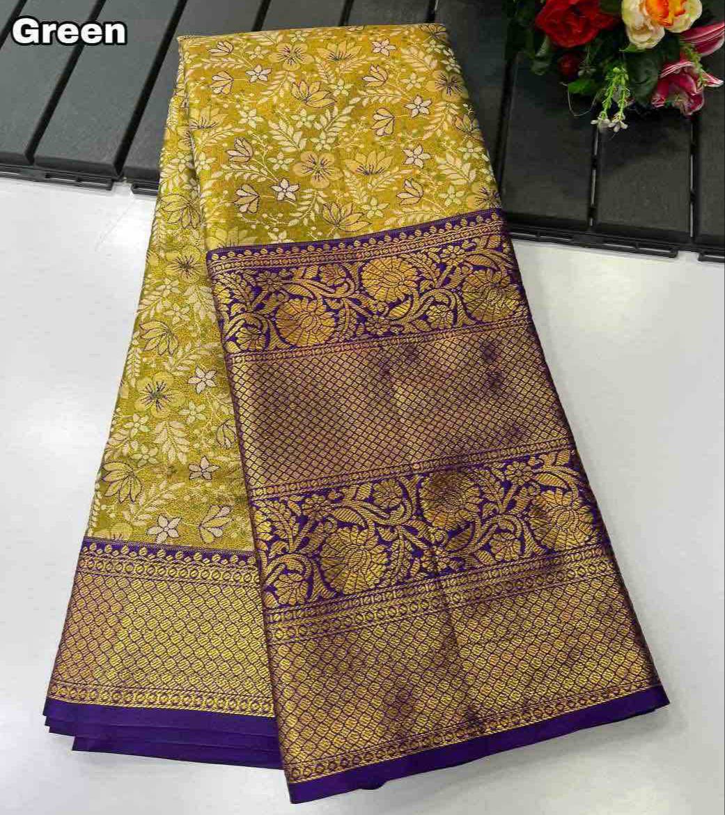 Nabella Kanjiviram pattu silk Saree