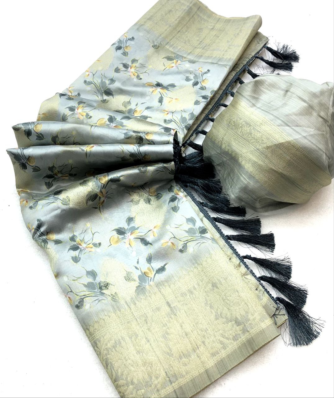 Sumedha Soft silk floral digital print saree