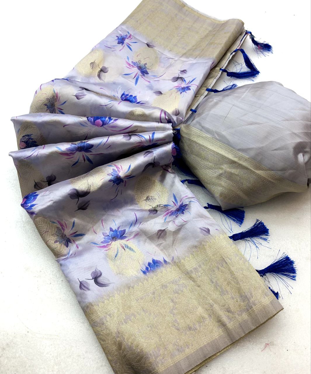 Sumedha Soft silk floral digital print saree