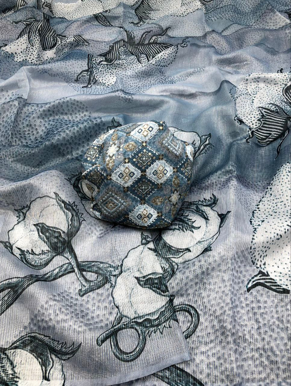 Silkgarden Fancy Georgette saree