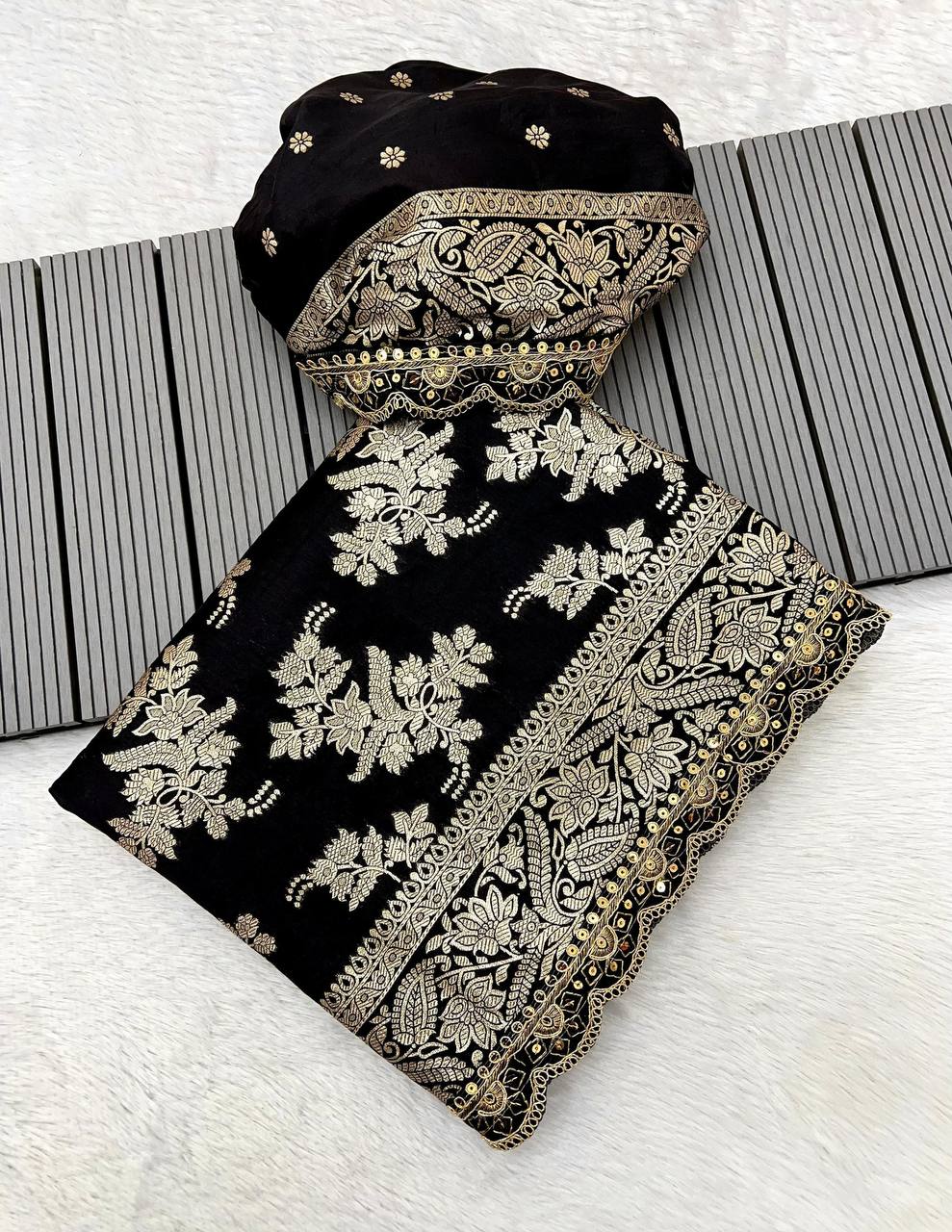 AUDIE KHADI DOLA DYABLE SAREE
