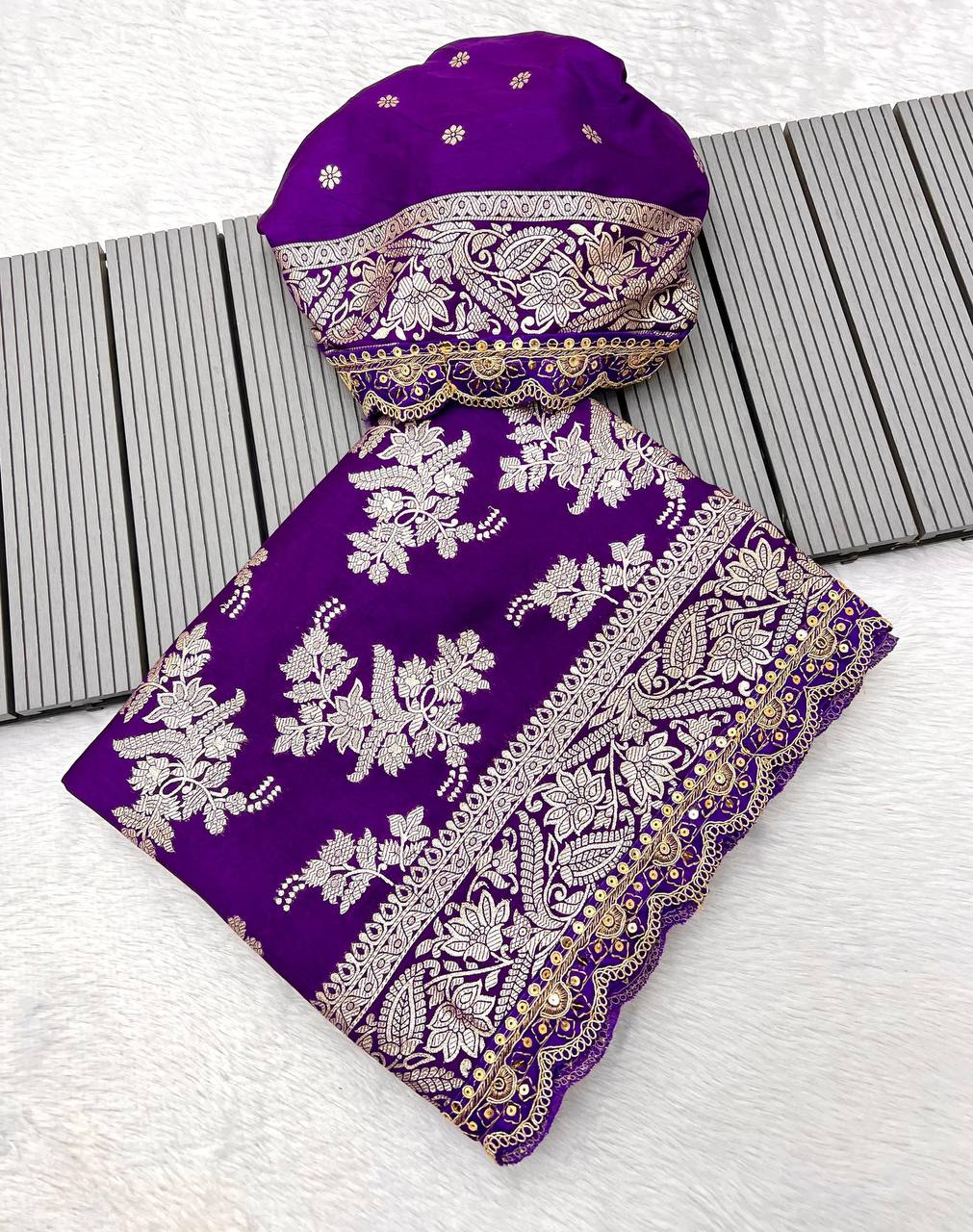 AUDIE KHADI DOLA DYABLE SAREE