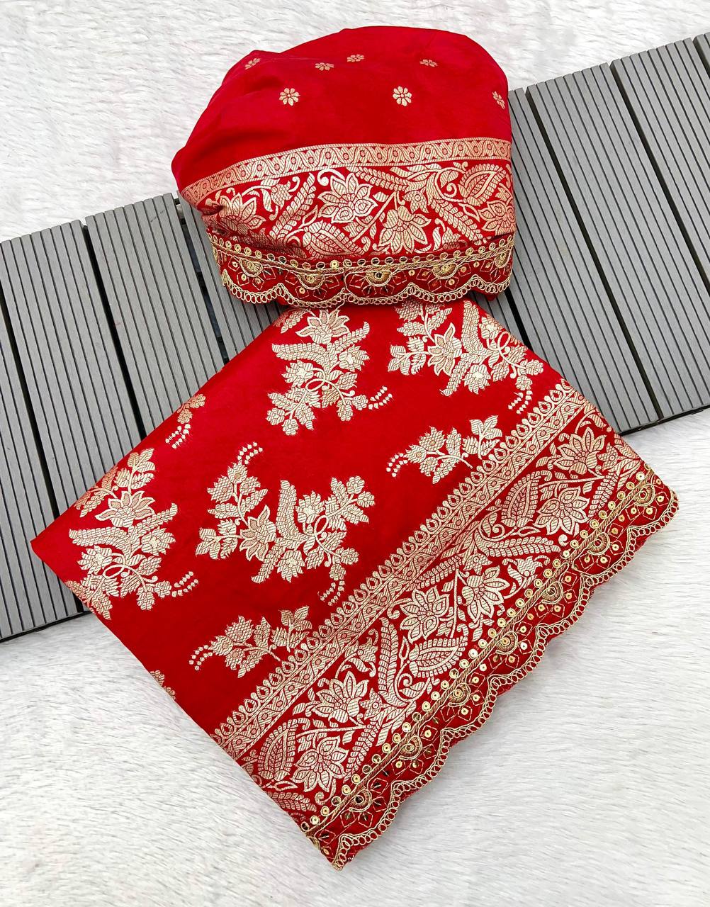 AUDIE KHADI DOLA DYABLE SAREE