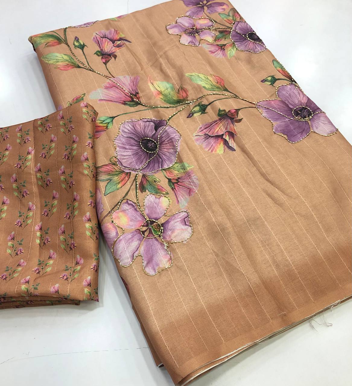 Tebitha Handloom tussar silk Saree