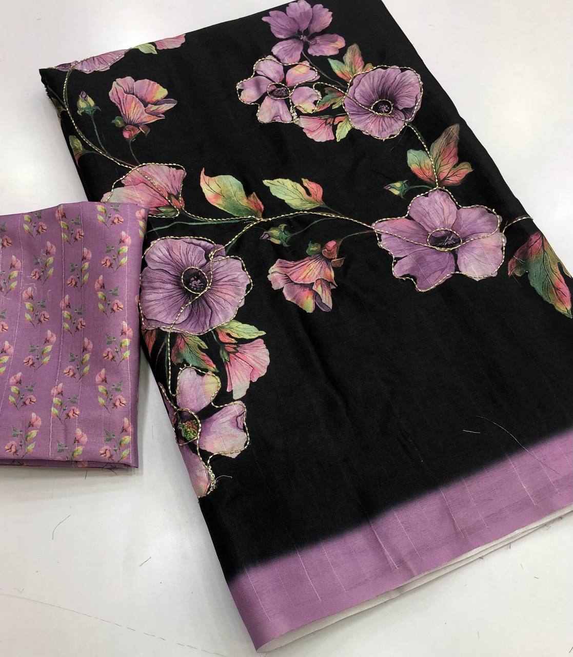 Tebitha Handloom tussar silk Saree