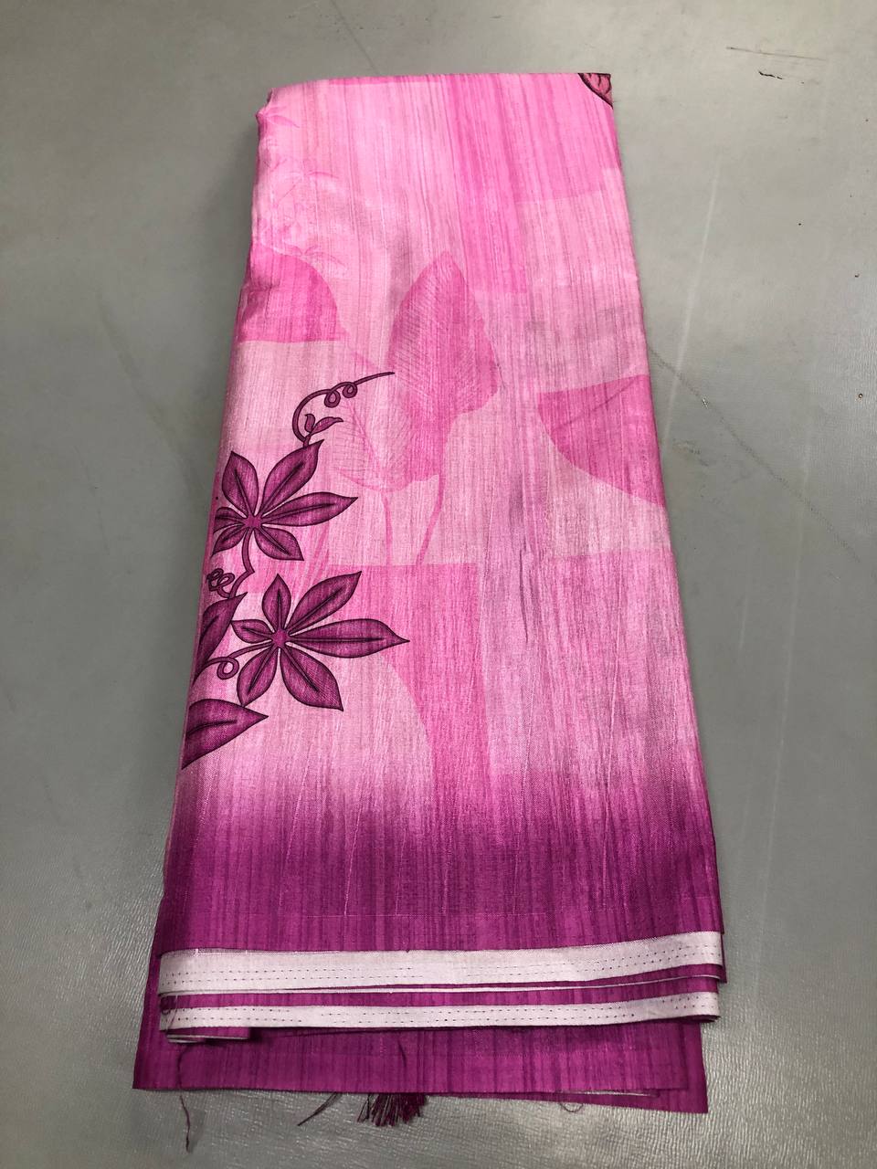 Fancy dual shade weaving with sequence & siroski work sarees with blouse