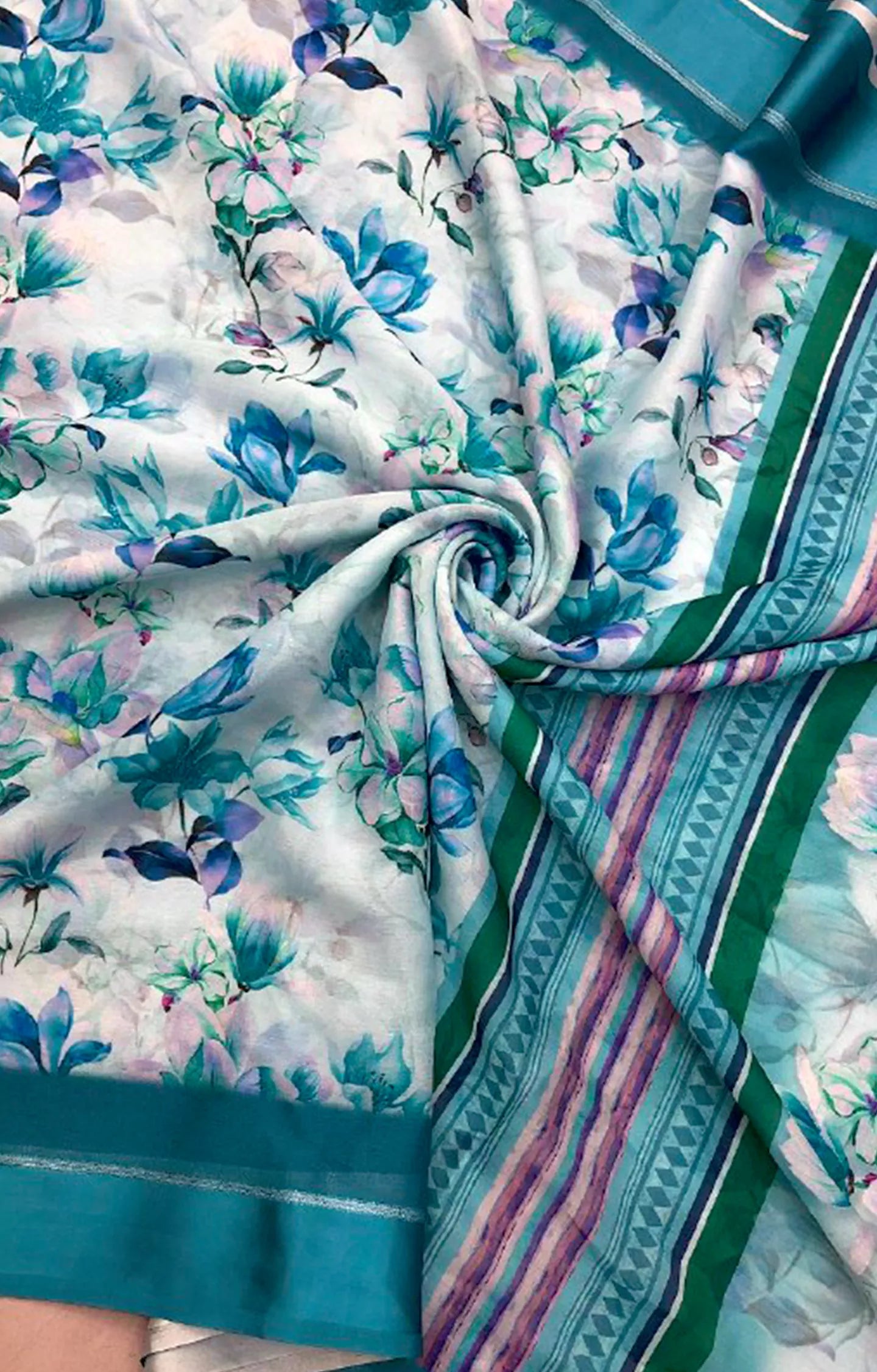 PRATIKSHA LAUNCHING NEW MOSS CHIFFON SAREE