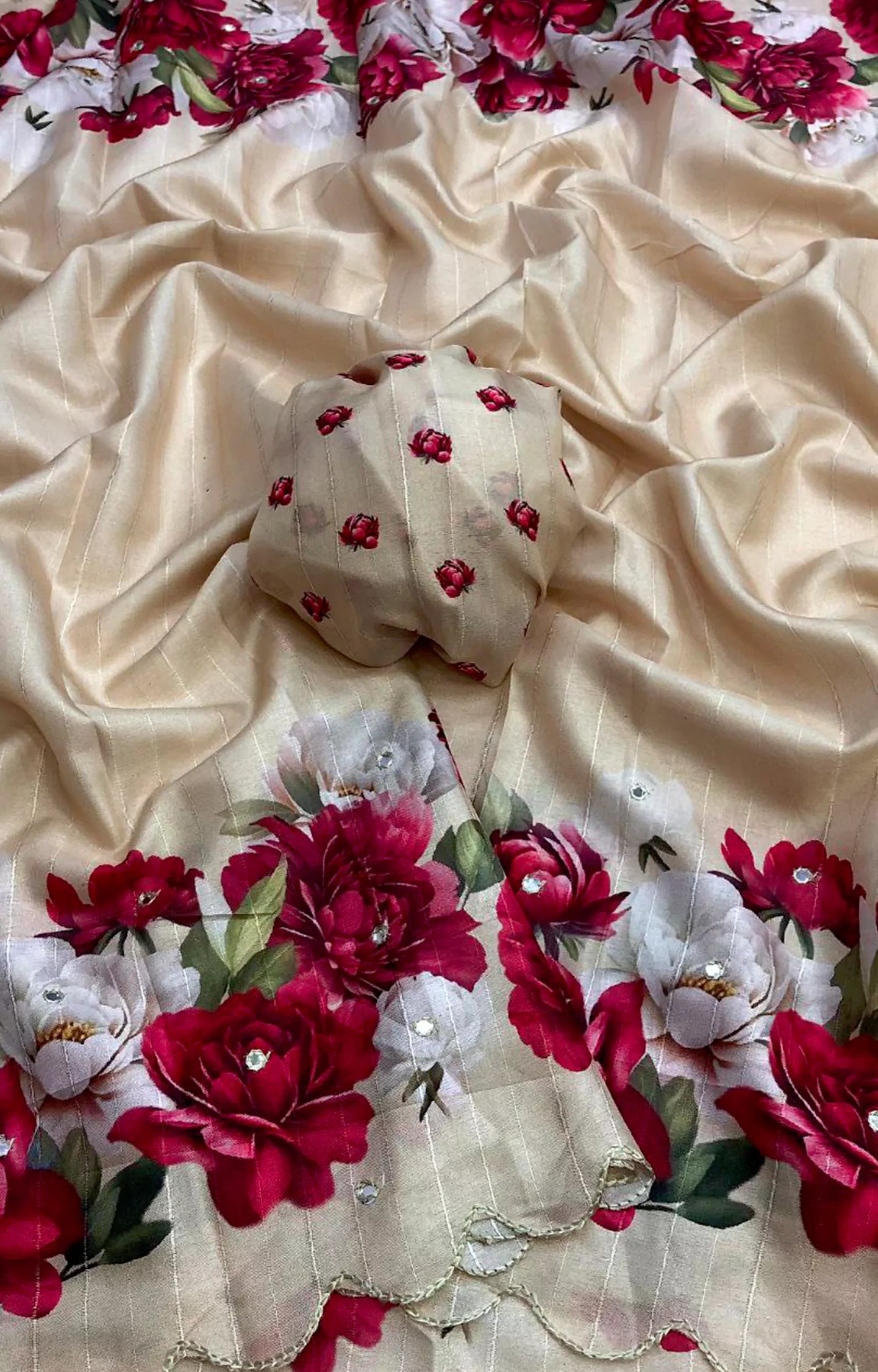 TROSIYO NEW HANDLOOM TUSSAR SILK SAREE