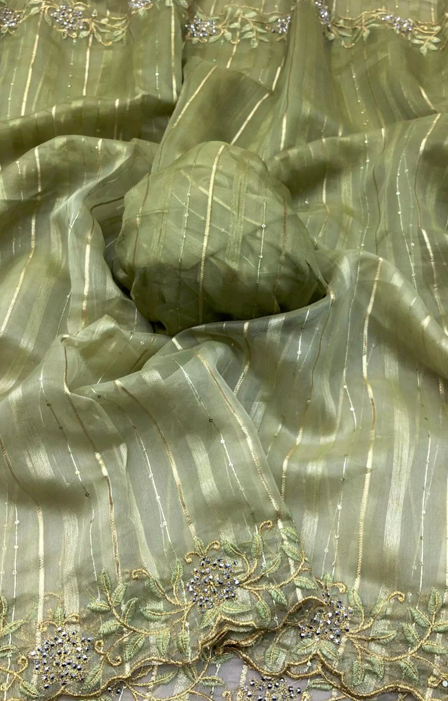 BENAZIR 2 JUTE ORGANZA 2 COLOUR SHADED SAREE