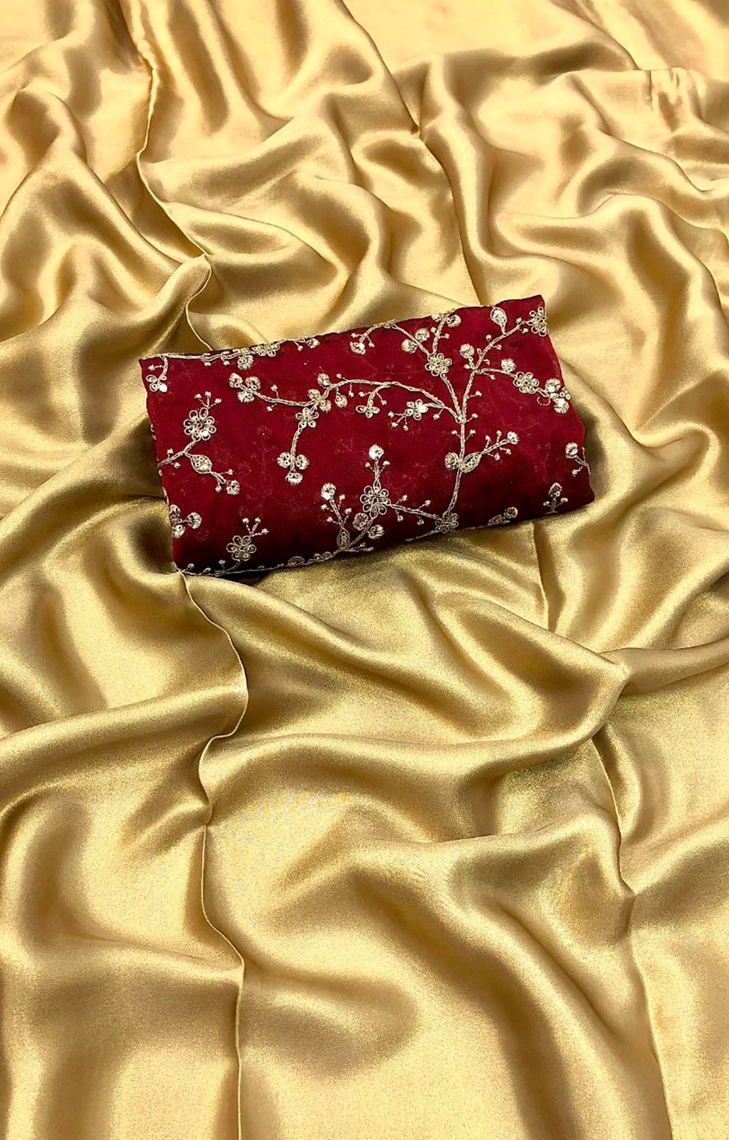 SADIA SATIN GEORGETTE COATING SAREE