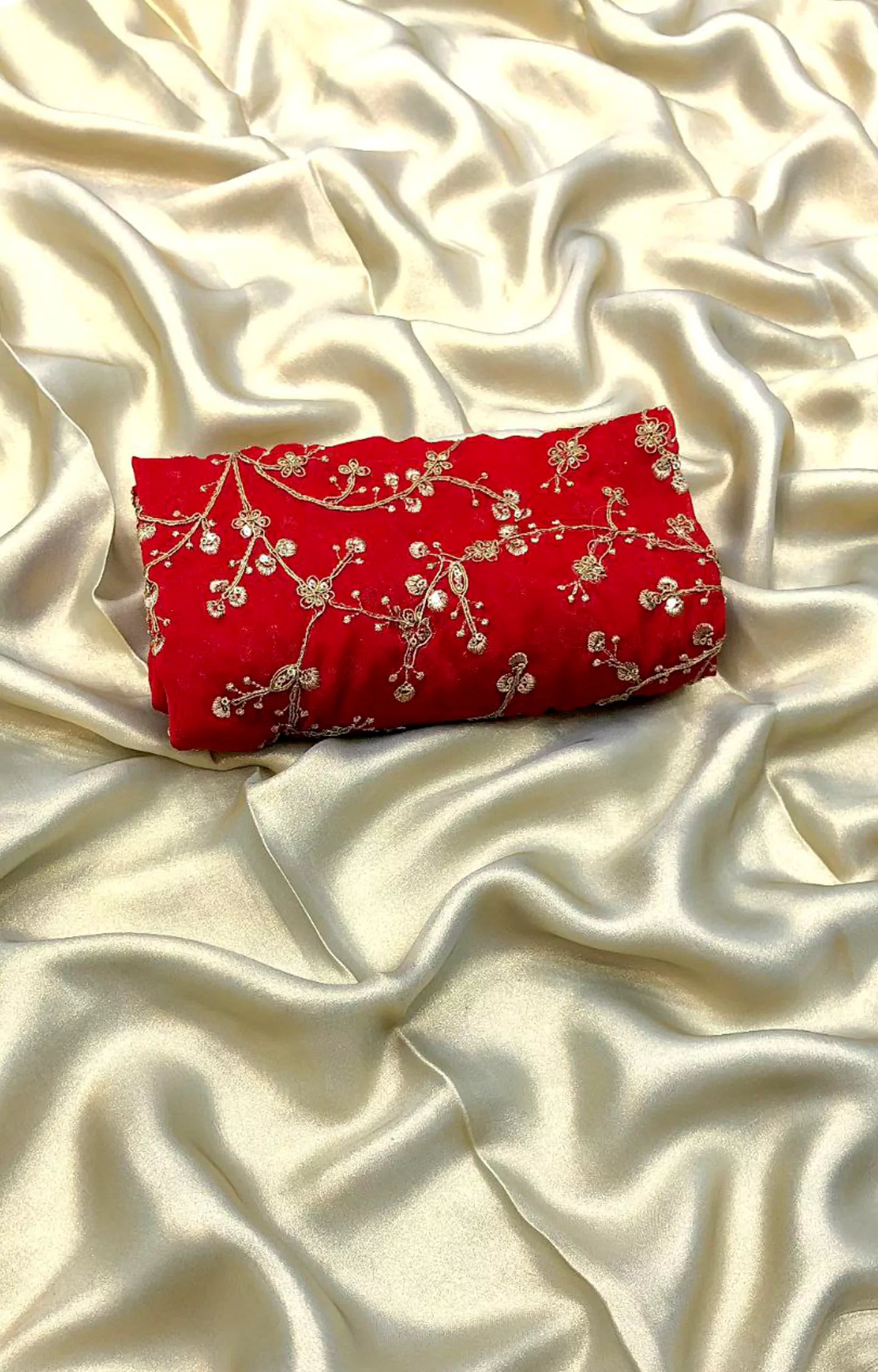 SADIA SATIN GEORGETTE COATING SAREE