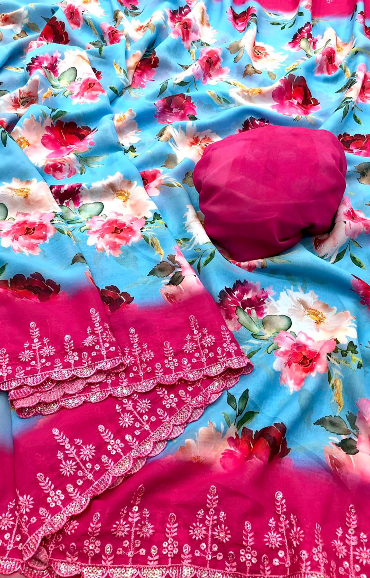 LARONA SOFT & SMOOTH WEIGHTLESS CHIFFON SAREE