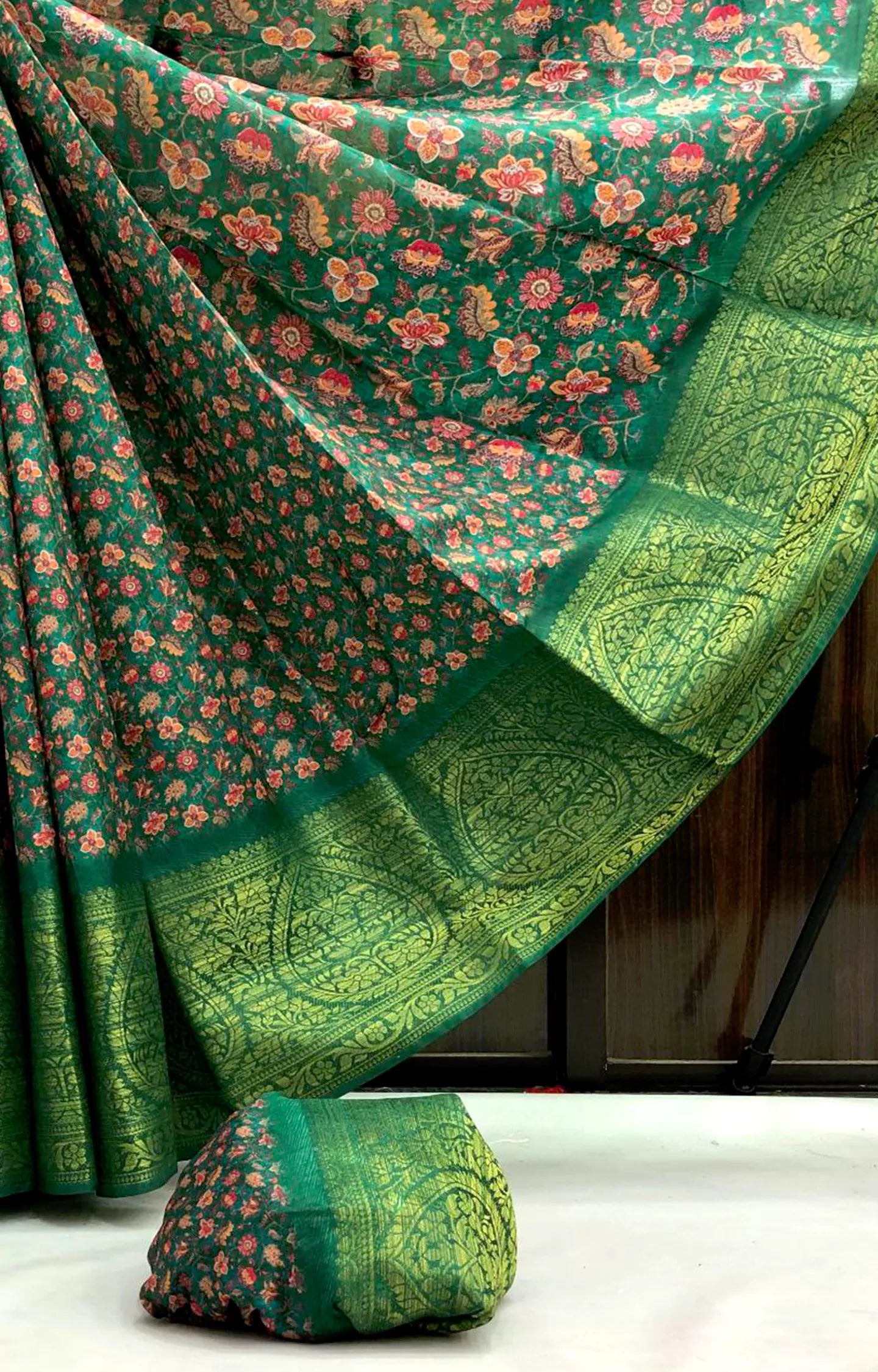FAZILA SOFT SILK WITH BEAUTIFUL FLORAL PRINT SAREE