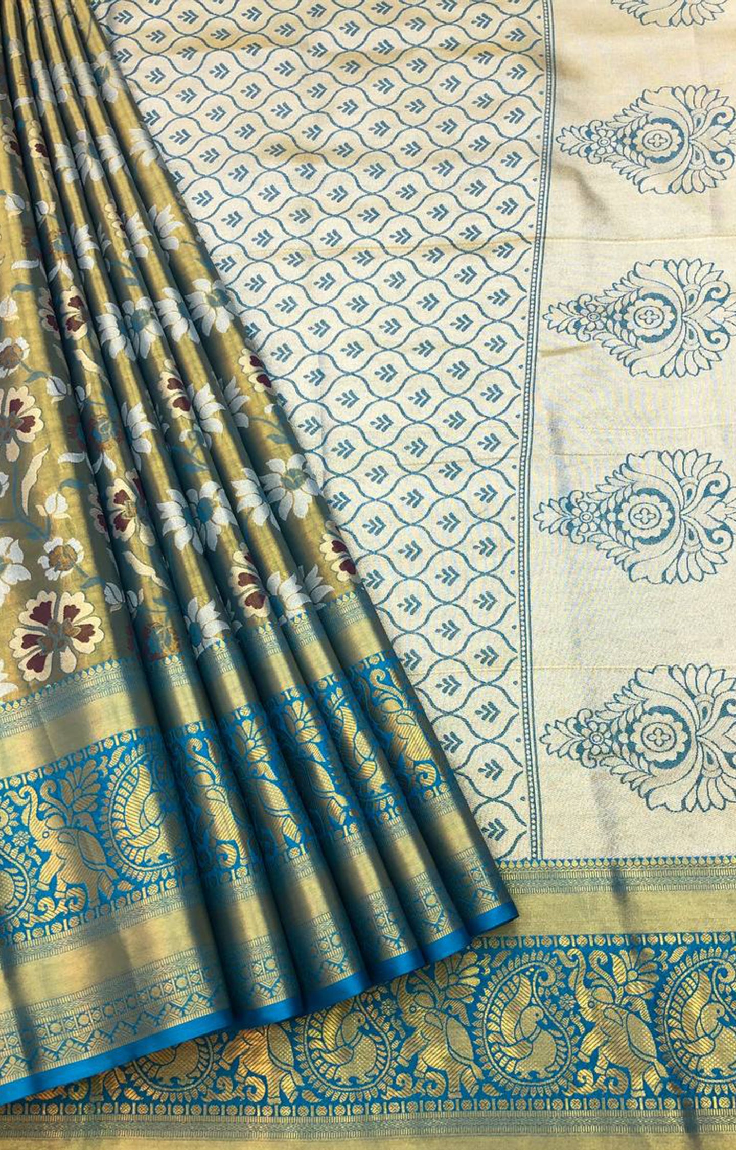 ROYCE 2 KANJIVIRAM PATTU SILK PURE ZARI WEAVING