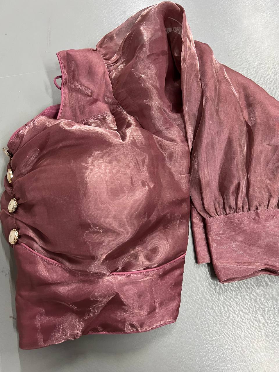 EMBROIDERY & MIRROR WORK BLOUSE FABRIC 0.8 METER