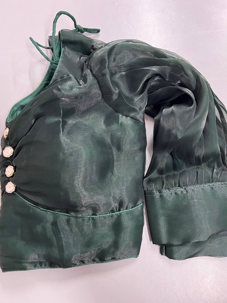 EMBROIDERY & MIRROR WORK BLOUSE FABRIC 0.8 METER