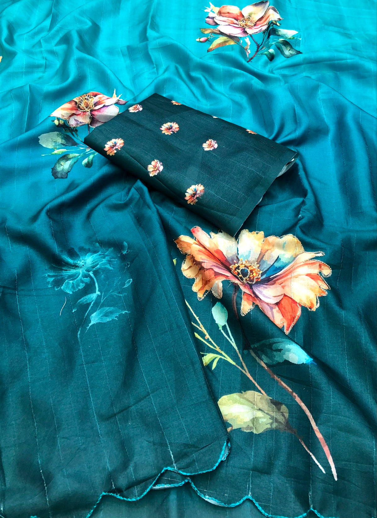 Naiman Tussar Silk Printed Saree