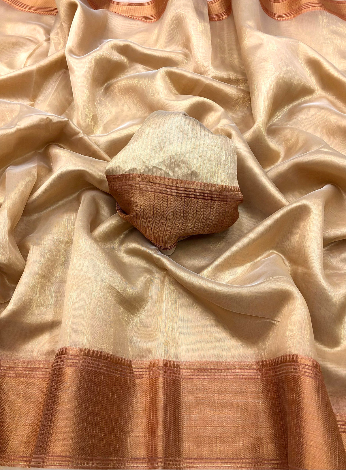 Suhail Tissue silk gold saree