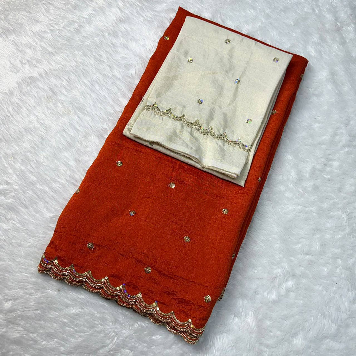 Priyanka Vichitra Silk Single Line Border Saree