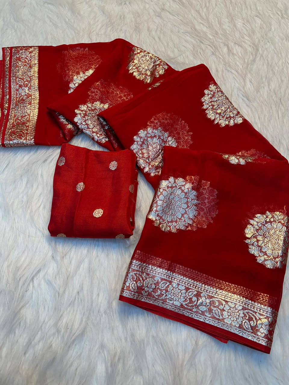 Kalyani Viscose Georgette Weaving Saree