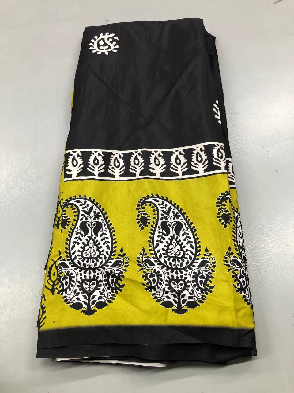 Tussar Silk Floral Digital Print Saree