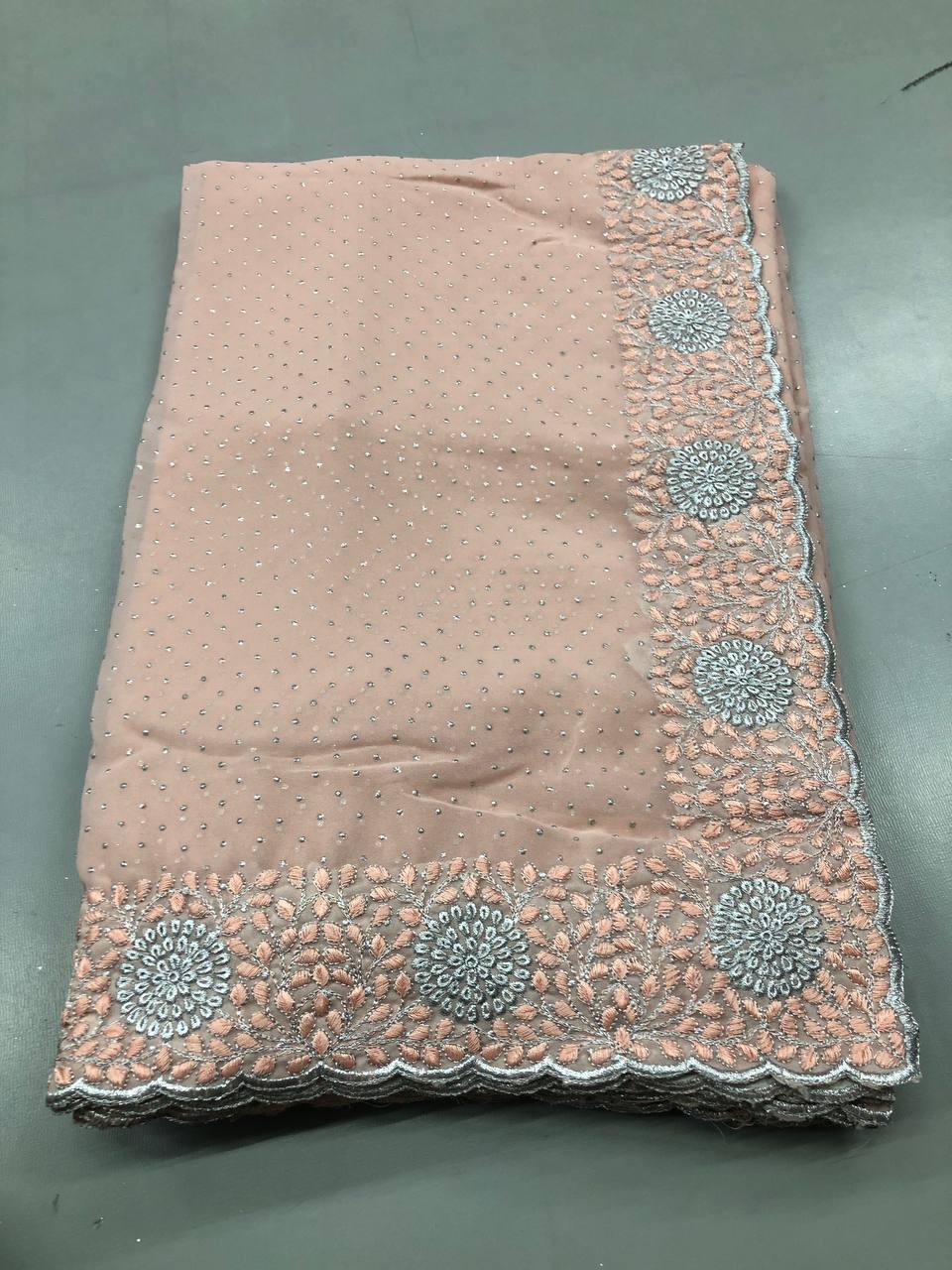 Tussar Silk Floral Digital Print Saree