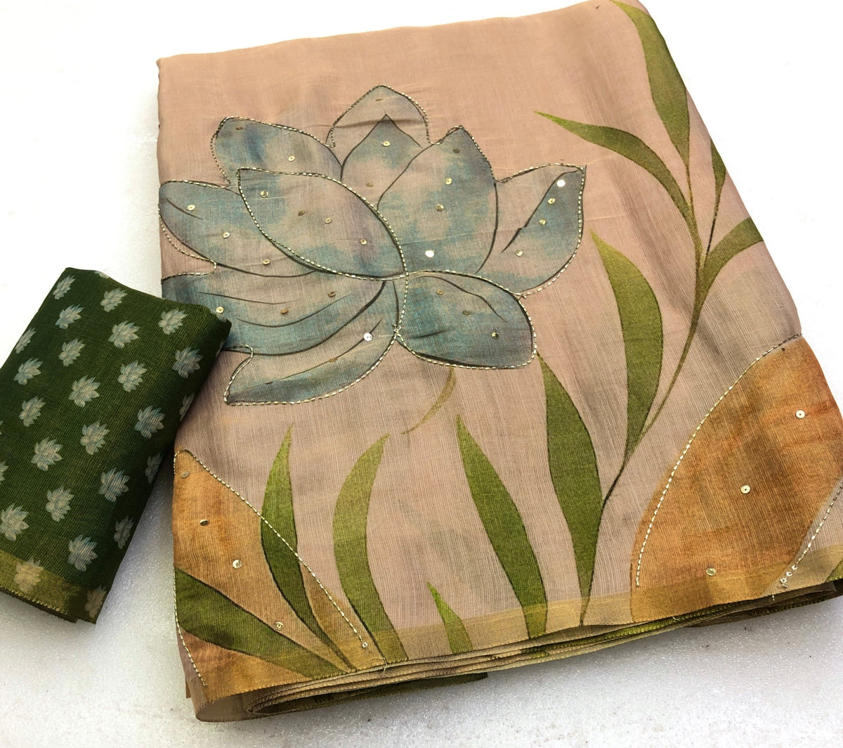 Kasir Soft Tissue Printed Saree