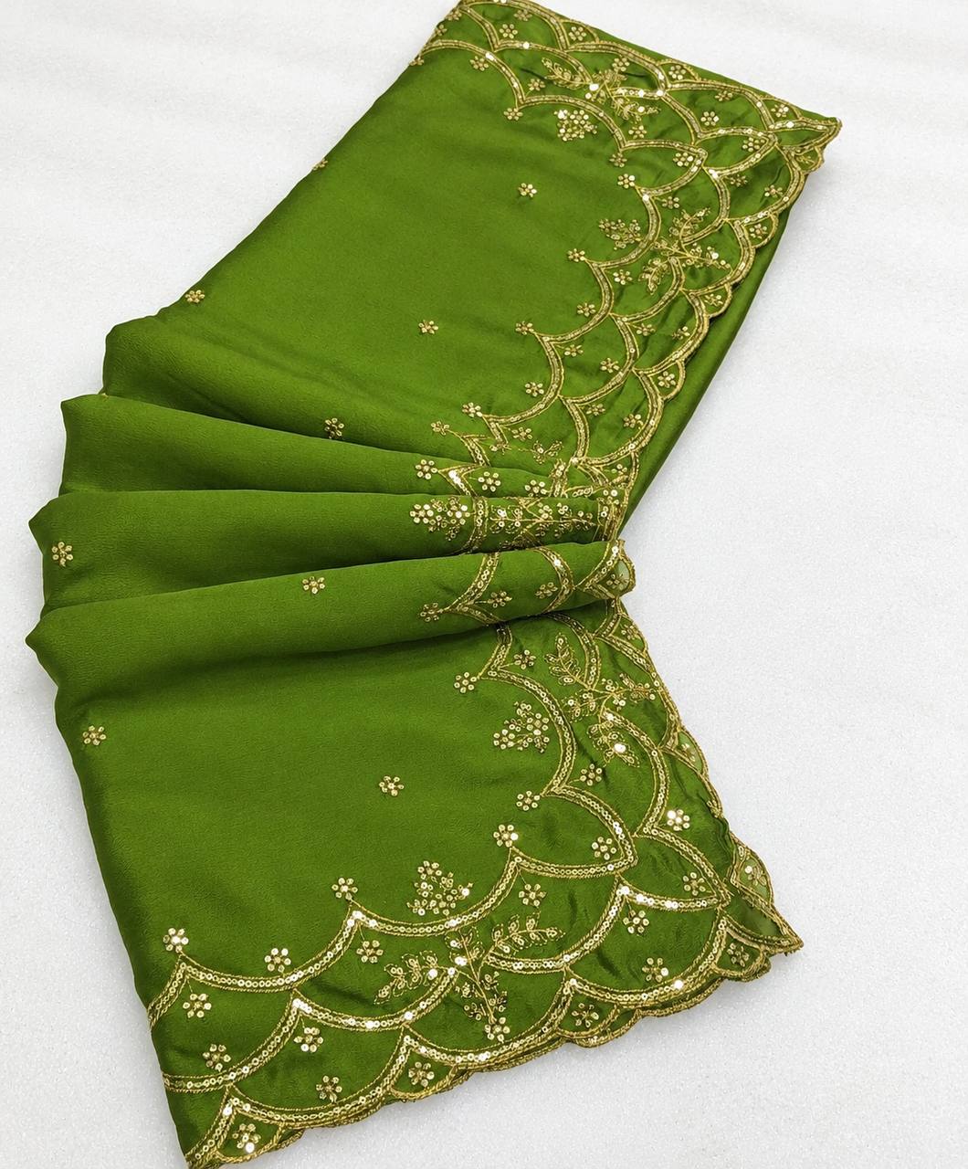 Aatish Chinnon Zari Embroidery Saree