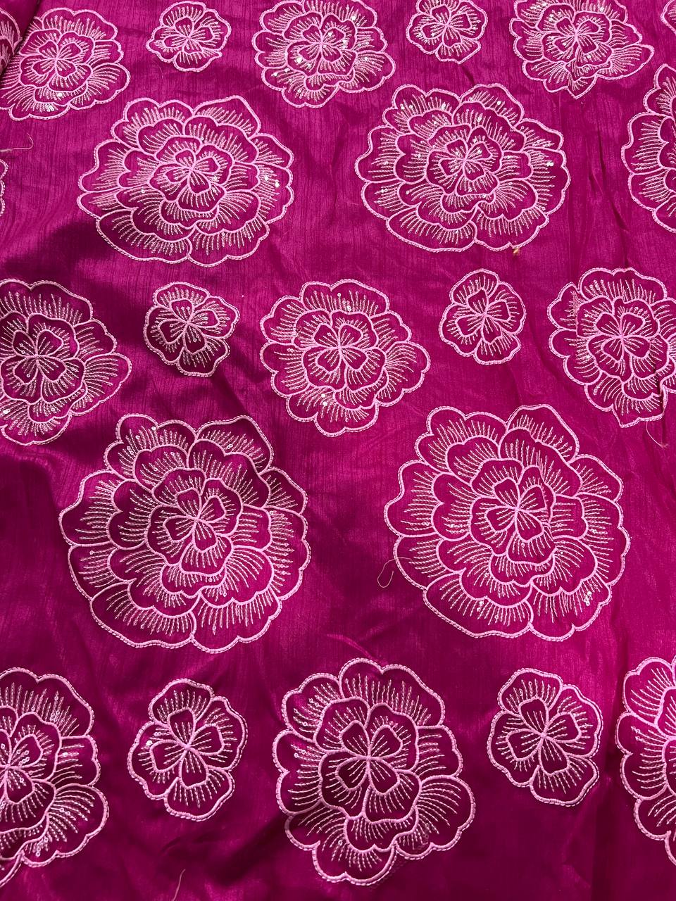 EMBROIDERY WORK BLOUSE FABRIC 1 METER