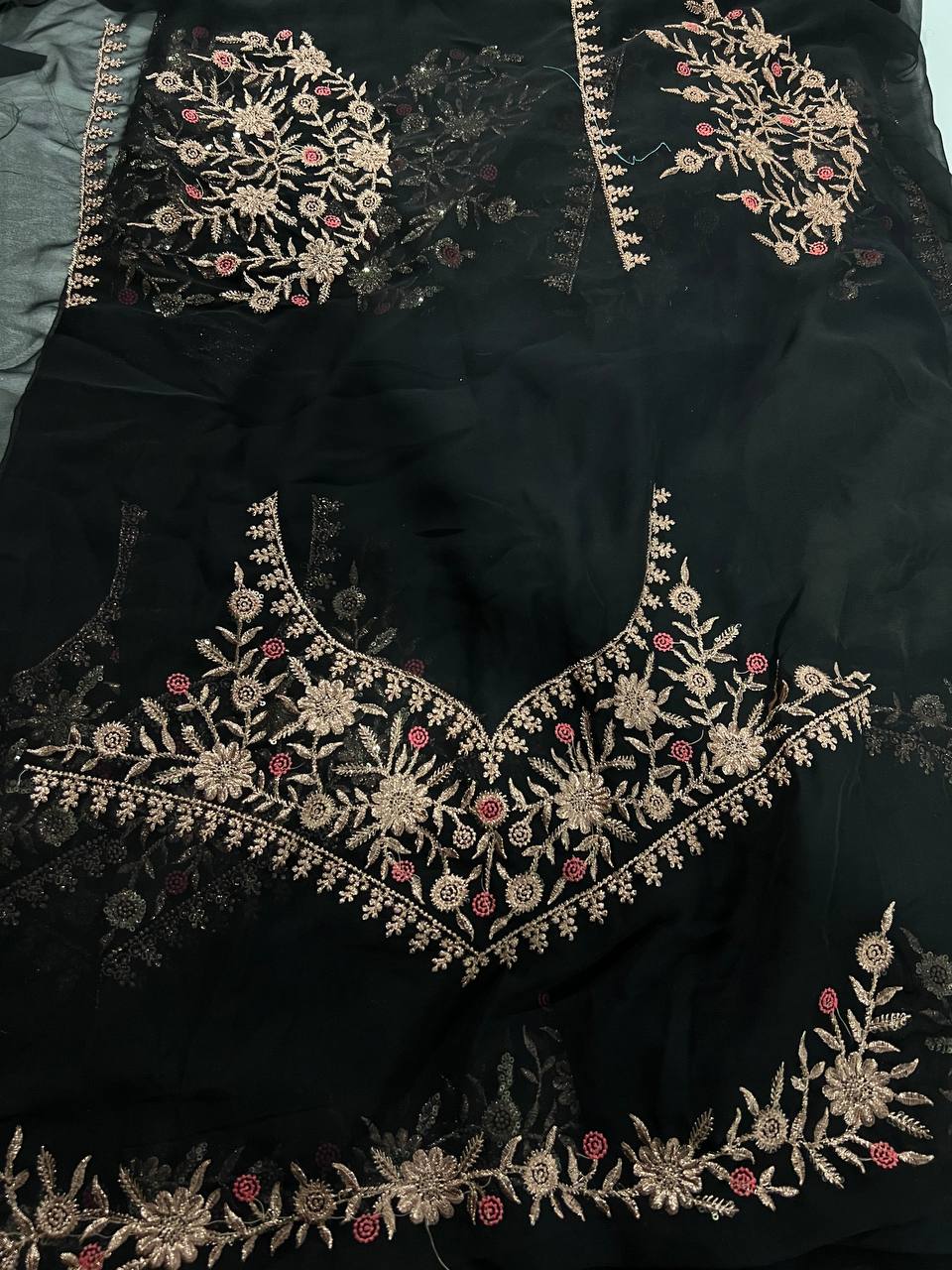 EMBROIDERY WORK BLOUSE FABRIC 1 METER