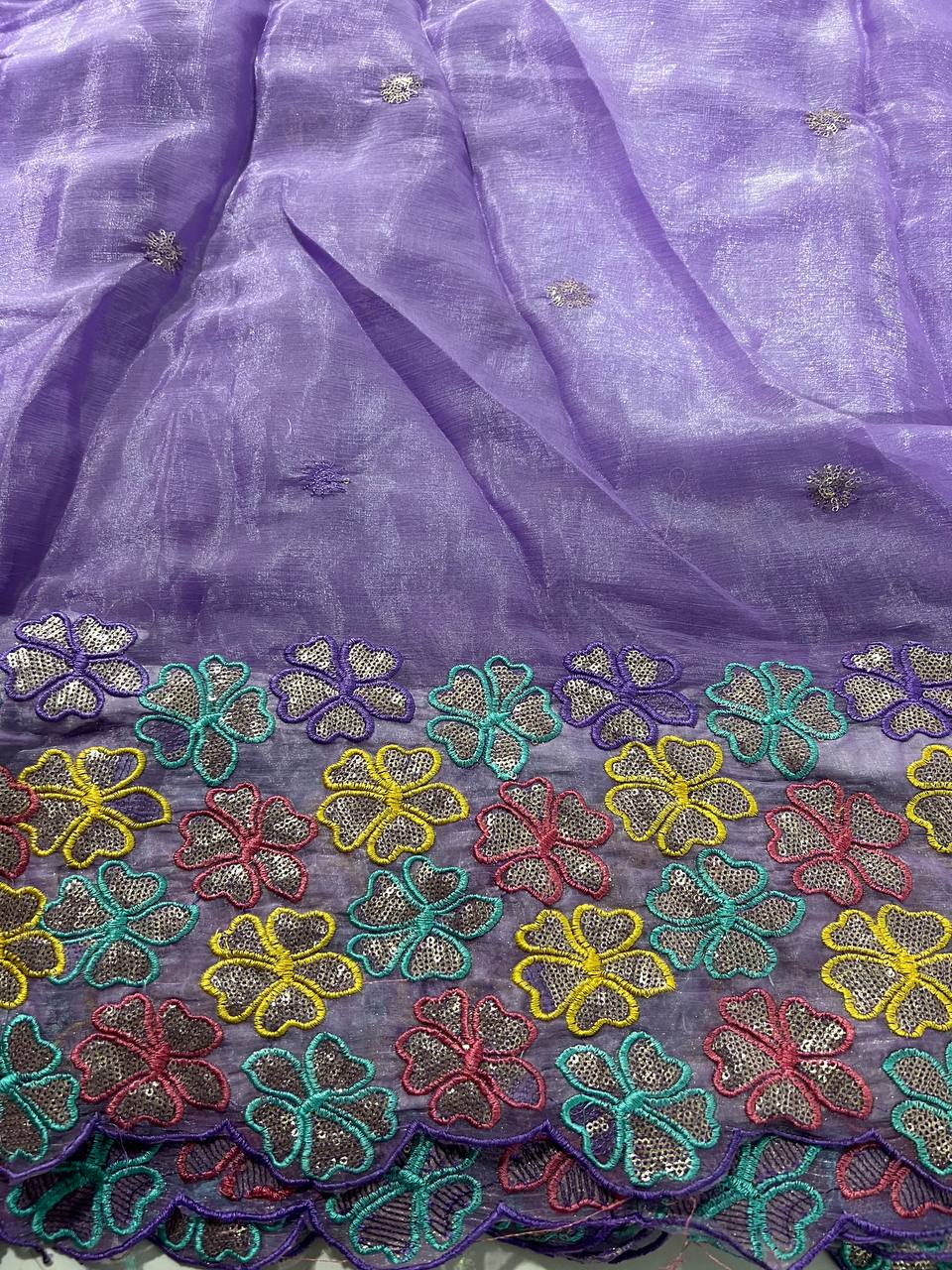 EMBROIDERY WORK BLOUSE FABRIC 1 METER