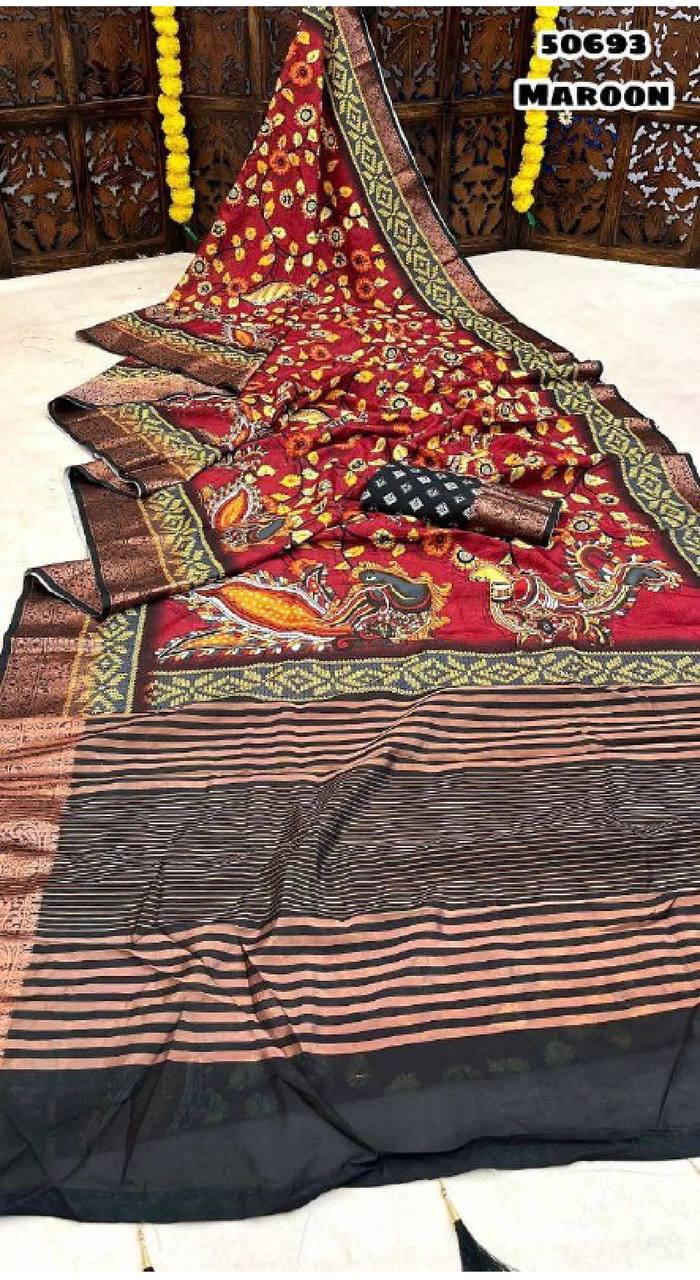 Fancy Designer Organza Sequence & Embroidery Work Saree