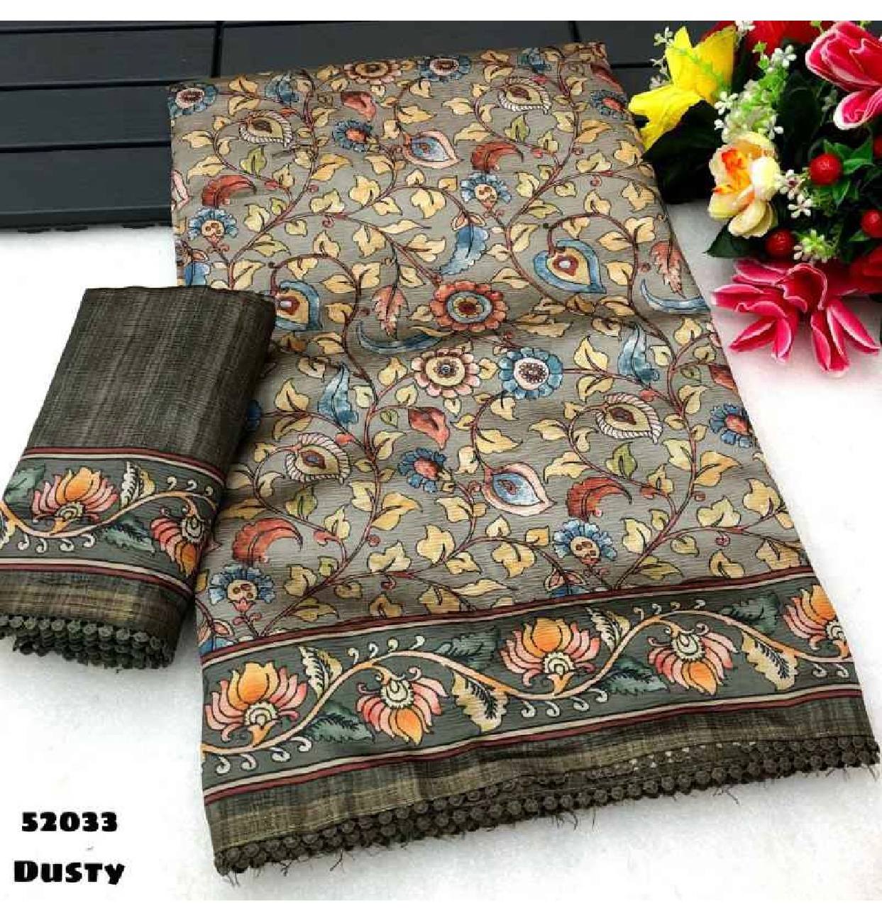 Fancy Designer Organza Sequence & Embroidery Work Saree