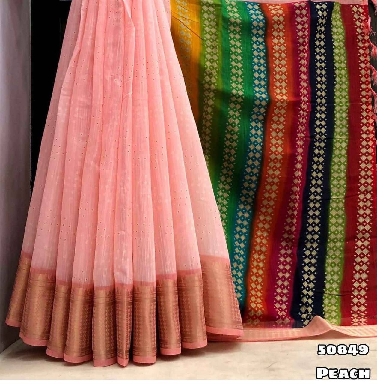Tussar Silk Floral Digital Print Saree