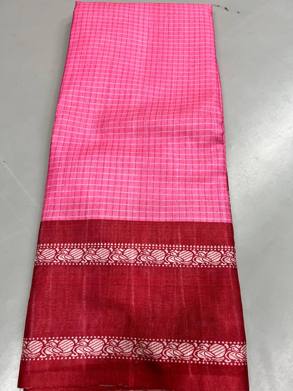 Fancy dual shade weaving with sequence &amp; siroski work sarees with blouse