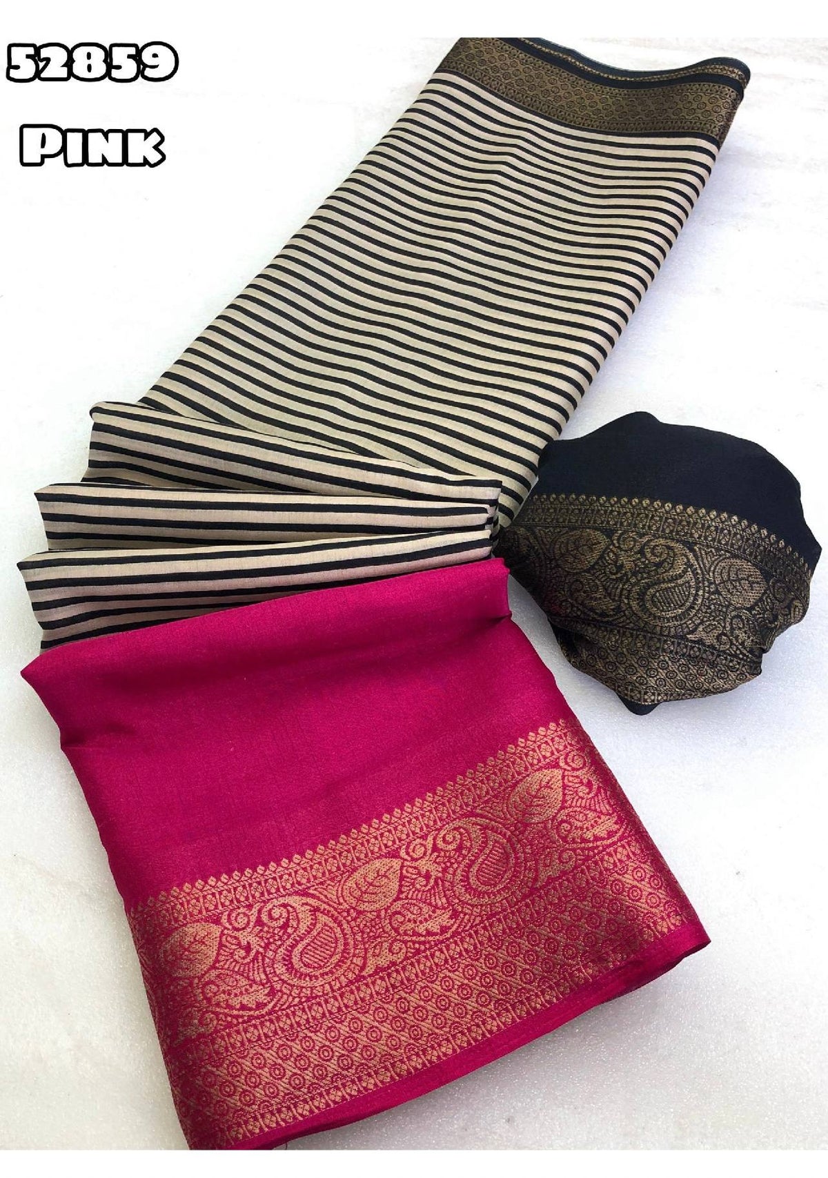 InfraRed Tusser Silk Pichwai Print Saree