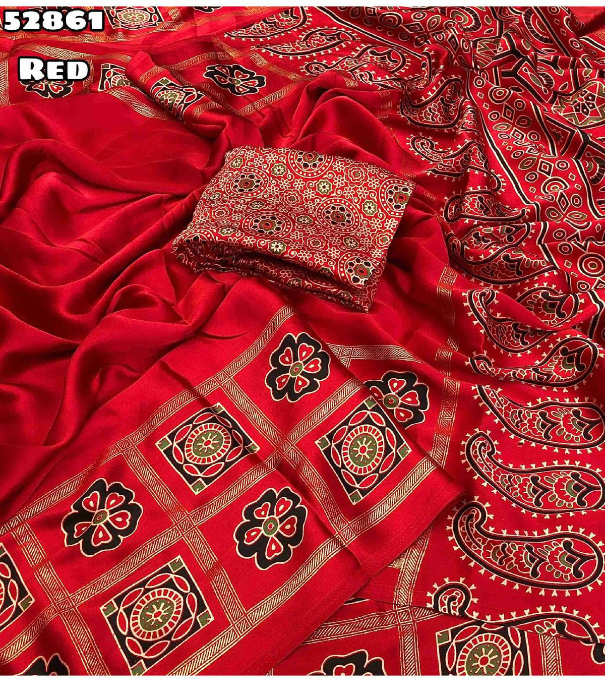 InfraRed Tusser Silk Pichwai Print Saree