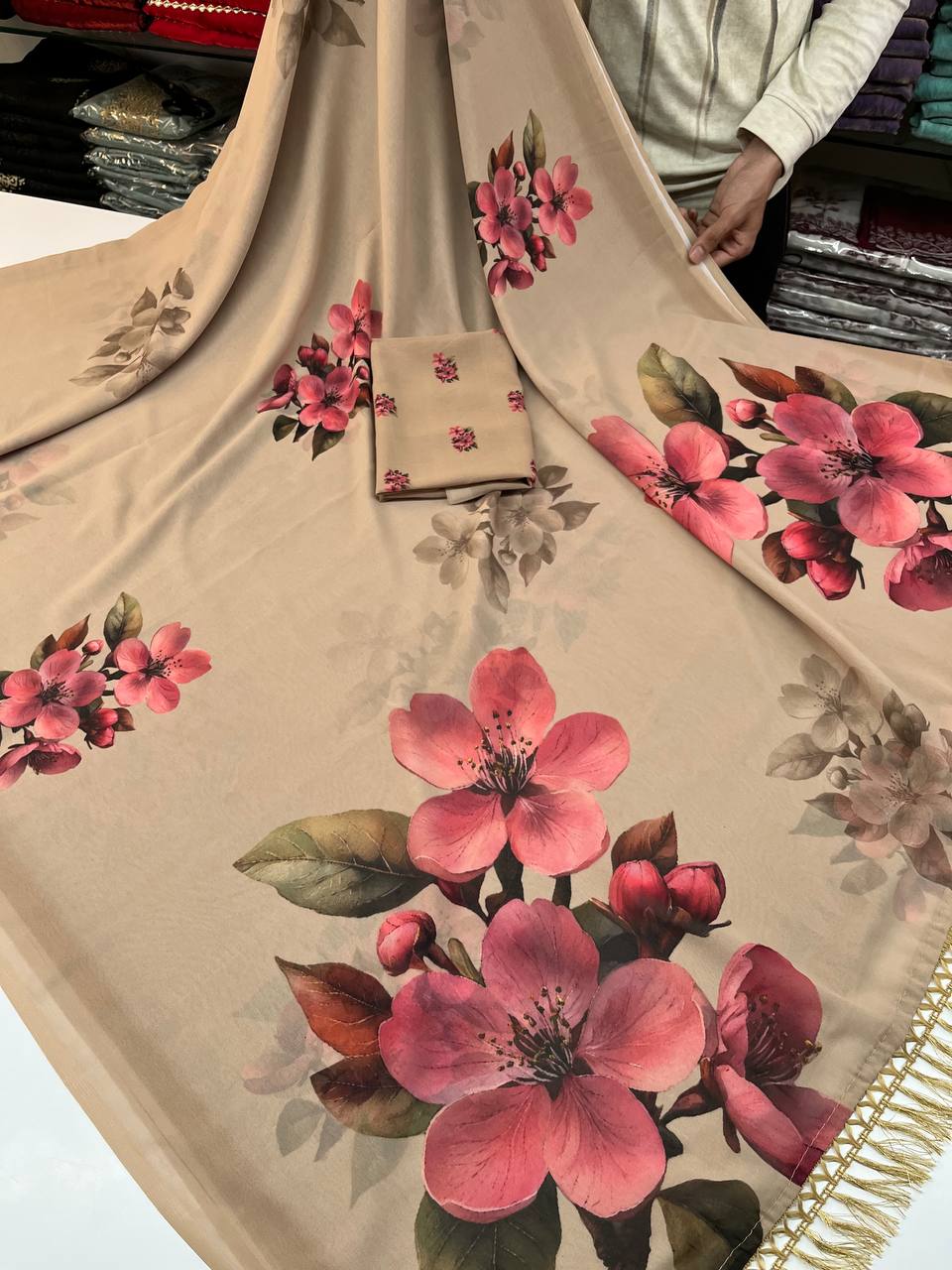 Pankhi Weightless chiffon Printed Saree