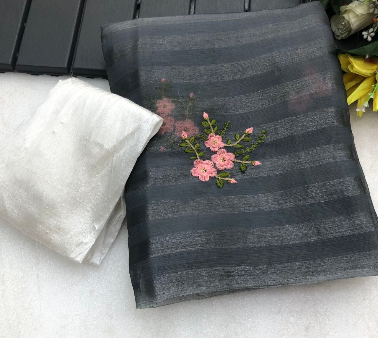 Jetor New Soft Burberry Saree
