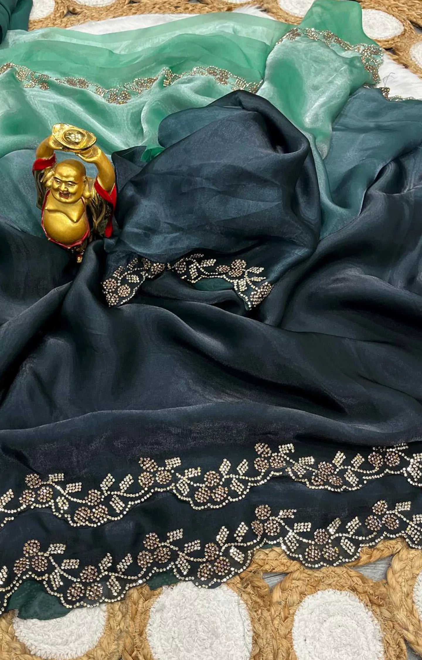 JACK SPACE SILK SHADED SAREE