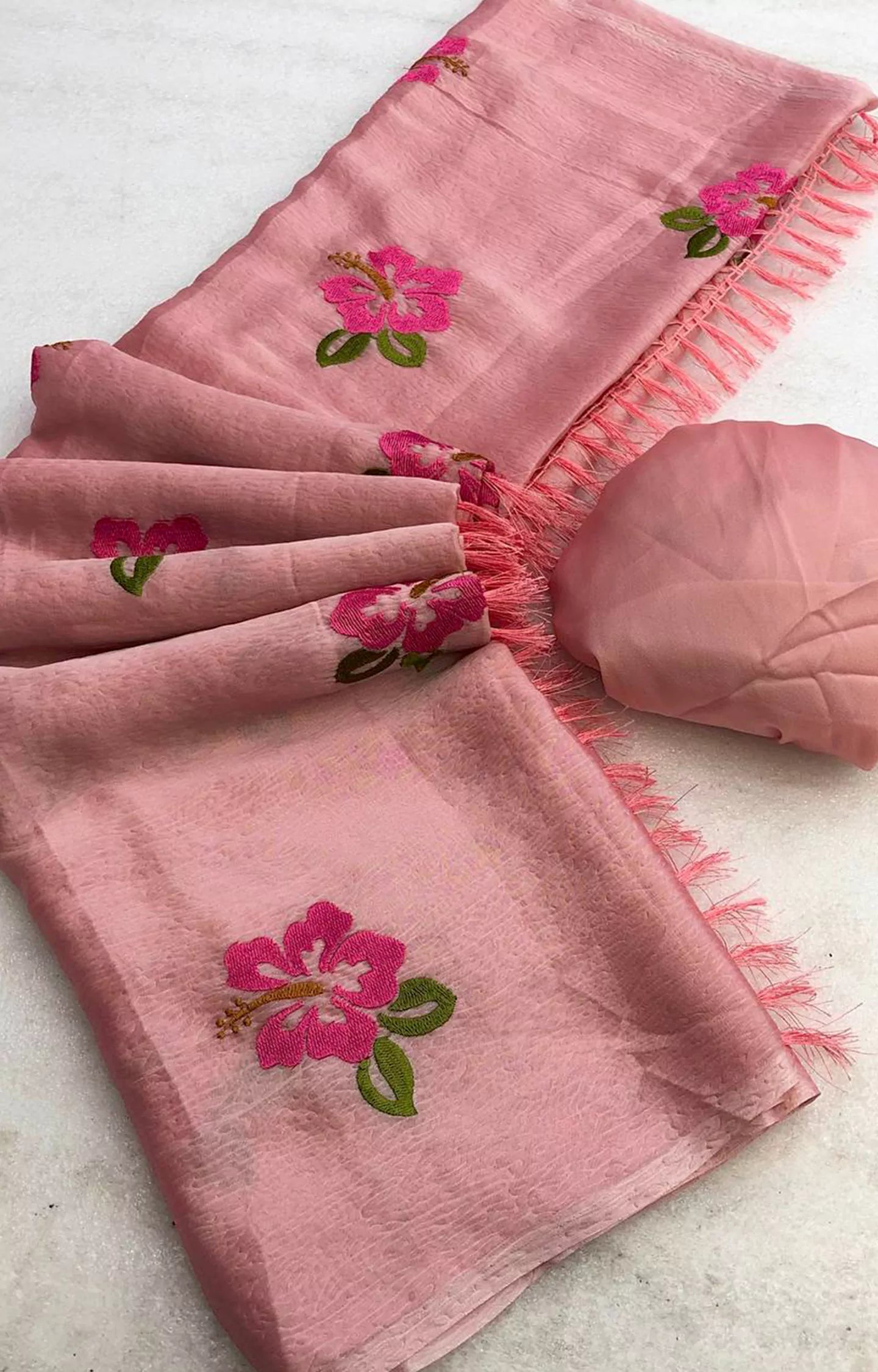 REDROS SOFT CHIFFON SAREE